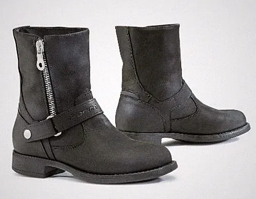 Forma EVA motorcycle boots, womens vintage touring cruiser black Brand New