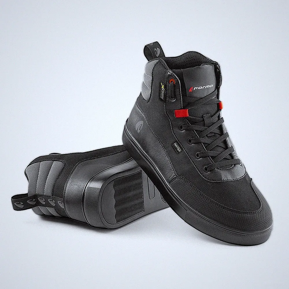 motorcycle boots | Forma MILANO Dry waterproof black urban street city riding